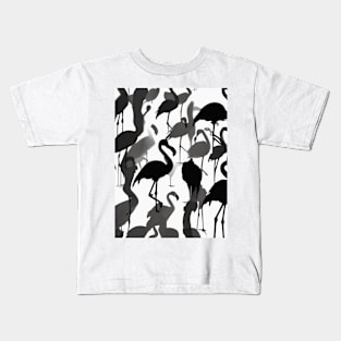 Flamingo Shadow Silhouette Anime Style Collection No. 142 Kids T-Shirt